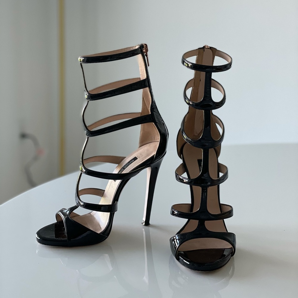 Ruthie Davis Gladiator Balck Heels